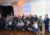 Representantes da Secretaria de Educação e Cultura de Engenheiro Beltrão participam do lançamento do Dia do Desafio