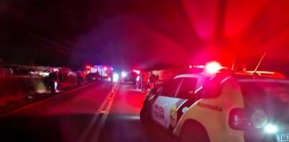 Capotamento de caminhonete mata duas pessoas na rodovia PR-546