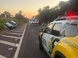 Acidente com três veículos deixa vários feridos e mobiliza equipes de resgate na PR-323, em Terra Boa