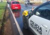 Capotamento na PR-317 deixa passageira ferida e motorista sai ileso