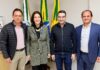 Jornalista Cristina Graeml reafirma pré-candidatura ao Senado em visita ao prefeito Júnior Garbim