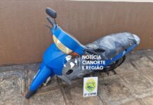PM apreende motoneta com licenciamento vencido há mais de dez anos