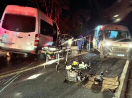 Colisão envolvendo van de universitários de Rancho Alegre do Oeste deixa feridos na BR-272