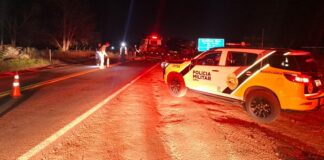 Motociclista morre em colisão com automóvel na PRC 487, entre Campo Mourão e Luiziana