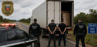 Polícia Civil desmantela organização criminosa especializada em roubos de cargas na PR-317 em Engenheiro Beltrão