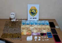 PM prende homem e fecha ponto de tráfico de drogas em Luiziana