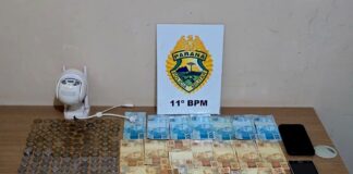 PM prende homem e fecha ponto de tráfico de drogas em Luiziana