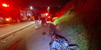 Motociclista morre em colisão frontal na PR-558, em Campo Mourão