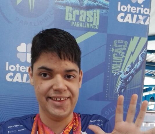 Rafael fatura mais cinco medalhas no Meeting Paralímpico Loterias Caixa em São Paulo