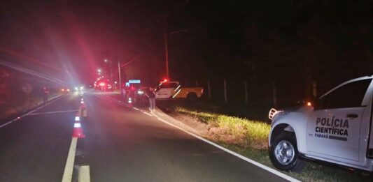 Motociclista de 54 anos morre após colisão com carro na PR-082, em Cianorte
