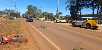 Acidente entre motocicleta e caminhonete mata morador de Roncador