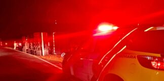 Caminhão carregado com milho tomba na PR-317, em Engenheiro Beltrão