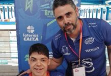 Rafael se destaca na natação paralímpica e é convocado para a Seleção Paranaense
