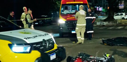 Semana do Trânsito começa com morte de motociclista em acidente em Campo Mourão