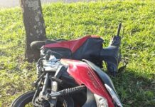Queda de moto deixa condutor ferido em Cianorte