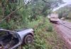 Veículo cai em ribanceira e deixa motorista ferido na PR-487