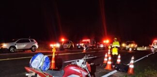 Idoso morre atropelado após parar motocicleta na PR-323, em Terra Boa