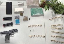 Operação contra o tráfico prende dois homens e apreende drogas e pistola em Araruna