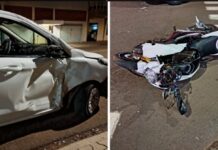 Motoboy é intubado após grave acidente no centro de Campo Mourão