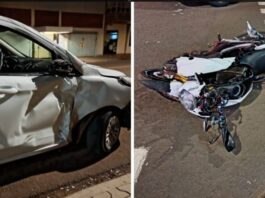 Motoboy é intubado após grave acidente no centro de Campo Mourão