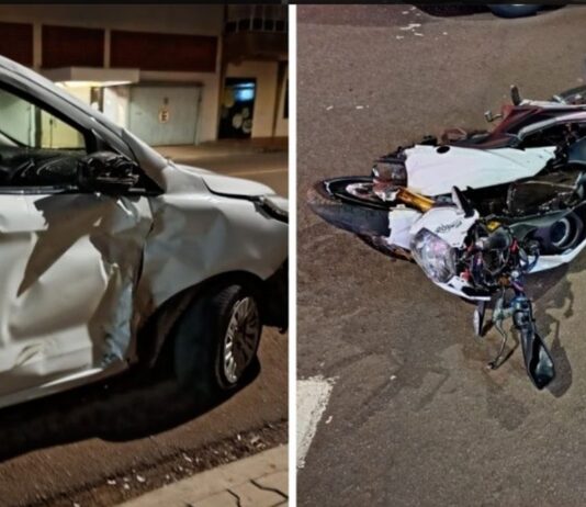 Motoboy é intubado após grave acidente no centro de Campo Mourão