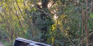 Ônibus de Terra Boa se envolve em acidente na PR-323